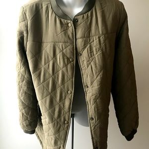 Old Navy Quilted Bomber Puffer Jacket